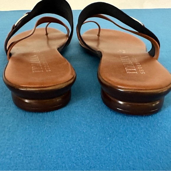 Italian Shoemakers Brown and Navy blue Women's Sandals - Picture 5 of 11